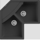 ELLECI UNICO CORNER NERO G40
