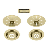 Набір декоративних елементів C-overflow та InFino у кольорі satin gold (дві чаші) Blanco