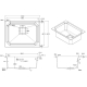 Fabiano Crystal 61x46 Antracit