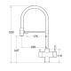 Змішувач Fabiano FKM 3143 Inox Black