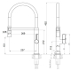 Змішувач Fabiano FKM 68P SS Inox