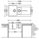 Fabiano Quadro 100x50x15 Alpine White
