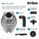Подрібнювач харчових відходів Kraus KWD210-75MGR