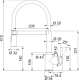 Змішувач Franke Lina з гнучким виливом, хром/білий