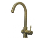 Змішувач Aquasanita 5523-311 BR decor 311 old brass