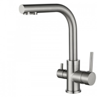 Змішувач Aquasanita Akvaduo 2663 002 brushed nikel