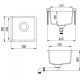 Aquasanita Arca SQA100 W 222 Graphite
