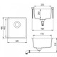 Aquasanita Arca SQA101 W 222 Graphite