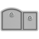 Aquasanita Arca SQA220 W 220 Argent - Warm concrete