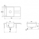 Aquasanita Bella SQB101 W 221 Light grey