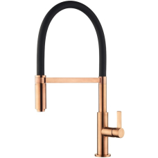 Змішувач Aquasanita COLOS 7003 C Copper+black silicon hose