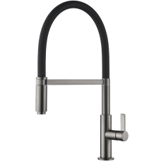 Змішувач Aquasanita COLOS 7003 T Graphite+black silicon hose 