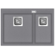 Aquasanita Delicia SQD150 W 202 Alumetallic - Cold grey