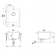Aquasanita SIMPLEX SQS 100 W 501 COPPER