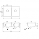 Aquasanita Quadro SQQ 100 222  Graphite