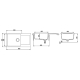 Aquasanita TESA Plus SQT104 710 Alba -With