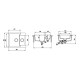 Aquasanita Tesa SQT150W 120 Cerrus - Dark brown