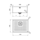 Artinox DAMA 50 U ST.STEEL DECOR 8X8