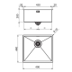 Artinox QUADRA 45 SATIN INOX