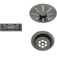 Набір декоративних елементів Blanco C-overflow та InFino® satin dark steel 206900