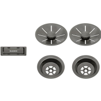 Набір декоративних елементів Blanco C-overflow та InFino® satin dark steel 206901
