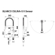 Змішувач Blanco CULINA-S II Sensor PVD steel