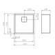 Reginox TEXAS 40X40 TAPWING Brushed Stainless Steel